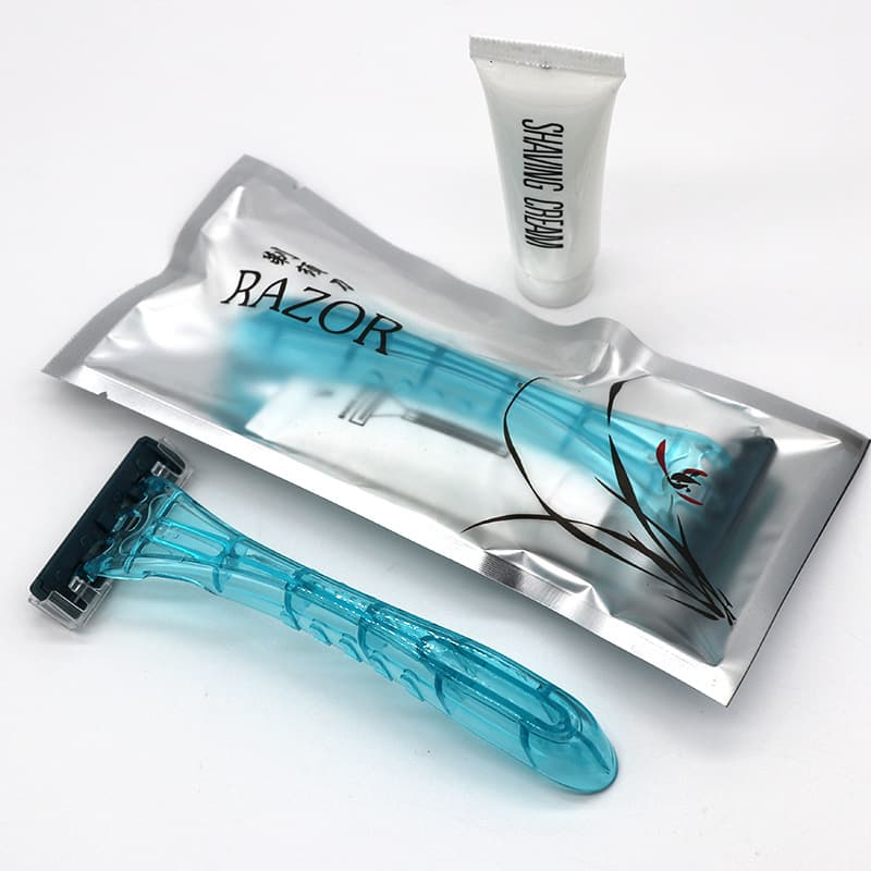 Hotel Guest Room Disposable Razor Shaving Cream Bathhouse Shaver Hotel Toiletries Set Ready Stock Supply