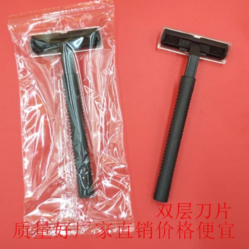 Bath, Bathroom Shaver Disposable Shaver, Disposable Razor, Bathhouse Black Round Handle Razor Wholesale