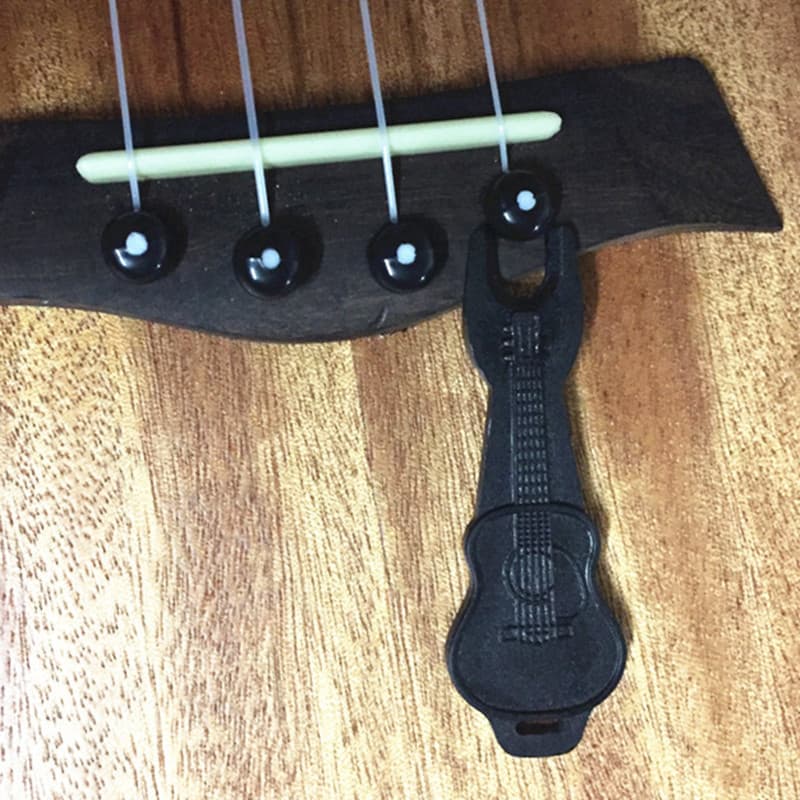 String Winder for Folk Guitar and Ukulele, Bridge Pin Puller, String Changing Tool for Acoustic Guitar