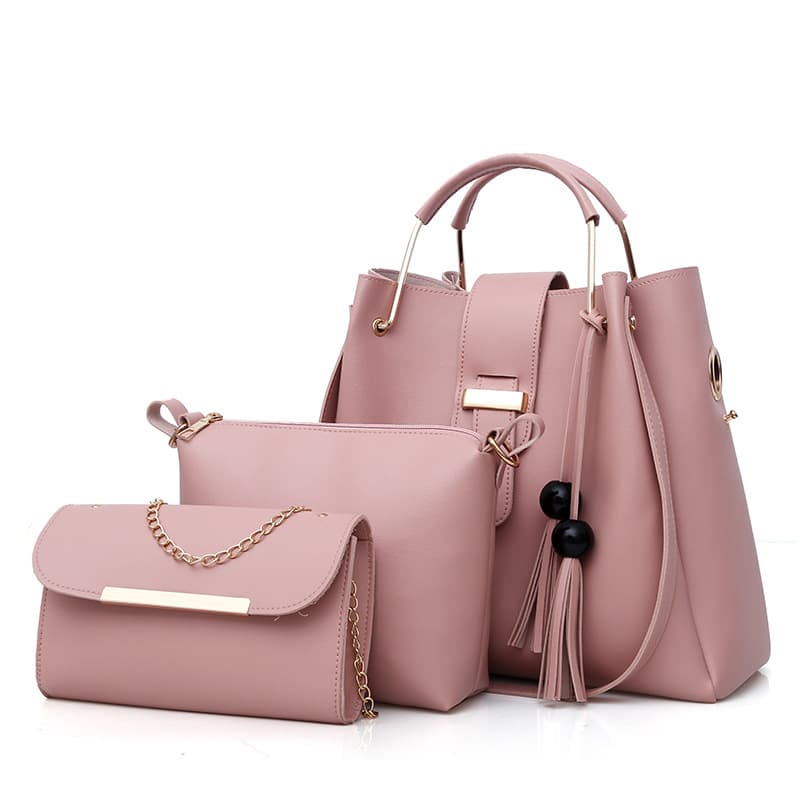 Handbag Tote Cross-border 2026 New Style European and American Handheld Women's Bag Fashion Single Shoulder Bucket Ladies Luggage Bag Mother and Child