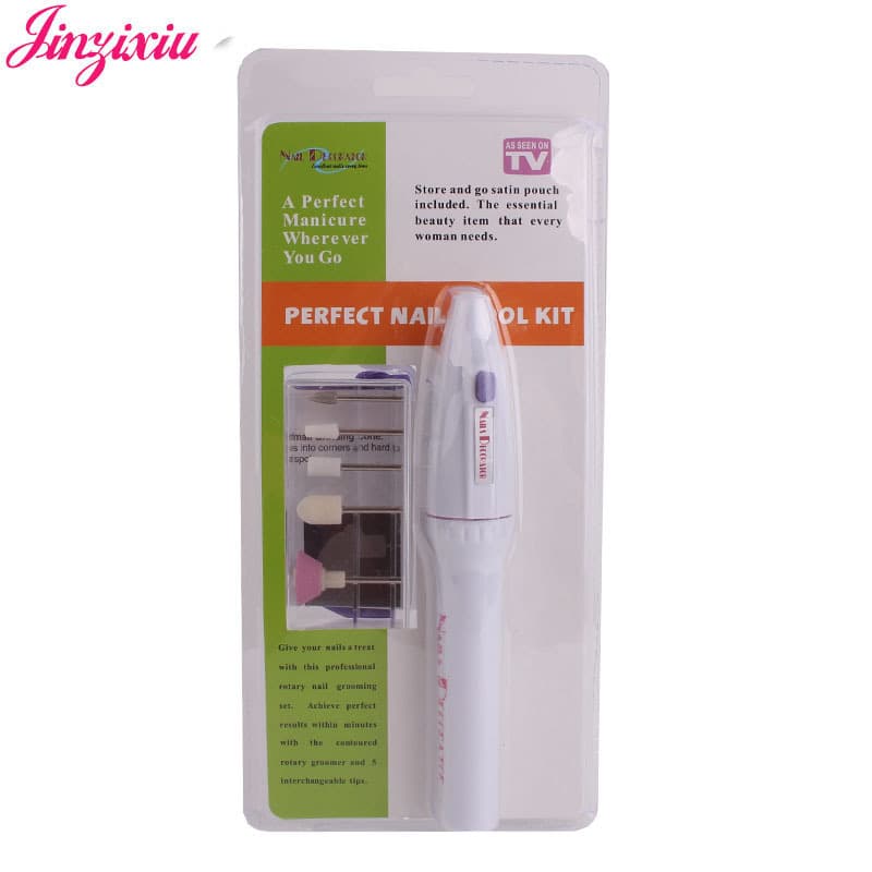 Manicure pen grinder, nail polisher, dead skin removal manicure tool, battery bubble shell electric phototherapy machine