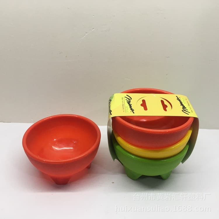 Plastic Salad Bowl Colorful Children's Salad Bowl Everyday Tableware Kitchen Utensils For Dressing