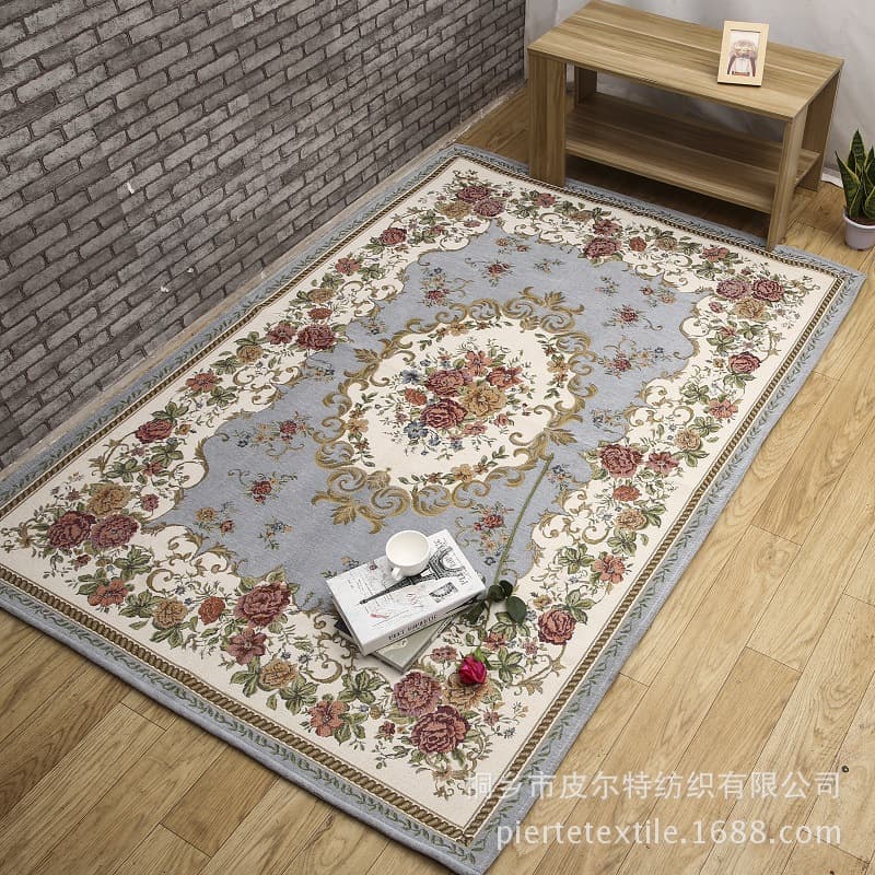 European-Style Living Room Carpet, Bedroom Sofa, Large Area, Entry Door, Entrance Door, Foot Mat, Stain-Resistant and Easy-Care Carpet