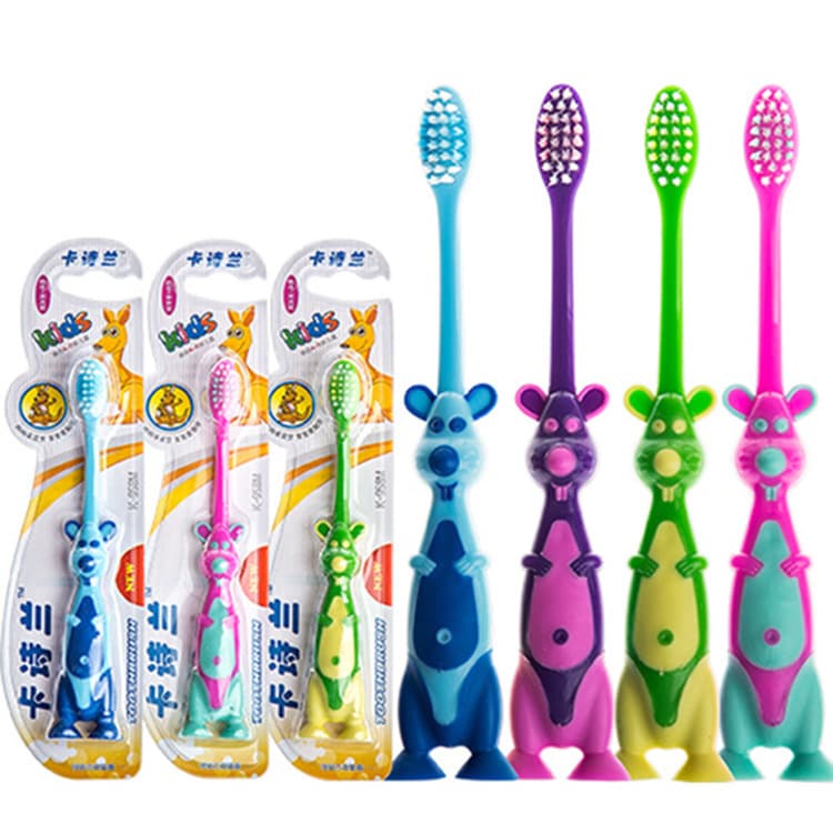 Children's Toothbrush Soft Bristles Kangaroo Cartoon Cute Kids Baby Toothbrush Panda Penguin Cool Dog Toothbrush Multiple Styles Free Shipping