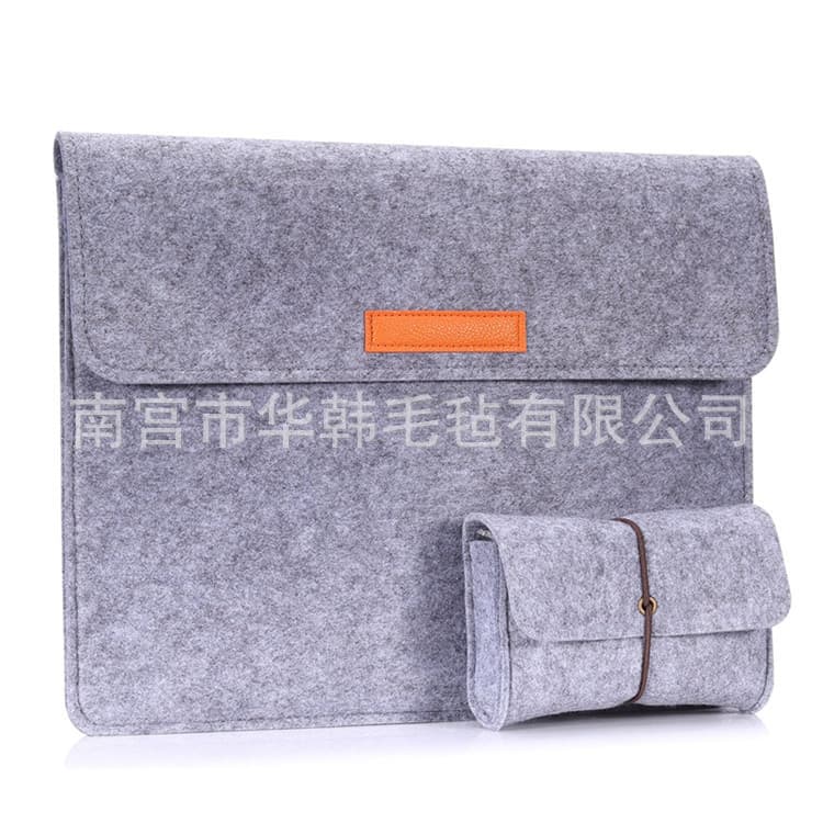 In-stock Felt Laptop Sleeve, Simple and Anti-slip for Apple Notebooks