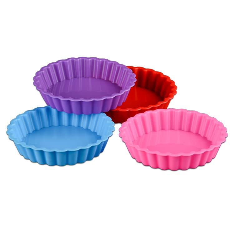 Silicone Baking Tray Bread Pizza round Shape Baking Mold Cake Mould Heat Resistant Easy to Clean Non-Stick Modern Simple Style