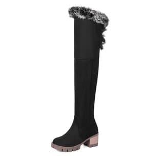 Export 2017 Fall/Winter New High Heel Side Zipper Women's Over-the-Knee Boots Sizes 32-46 Export Boots 101