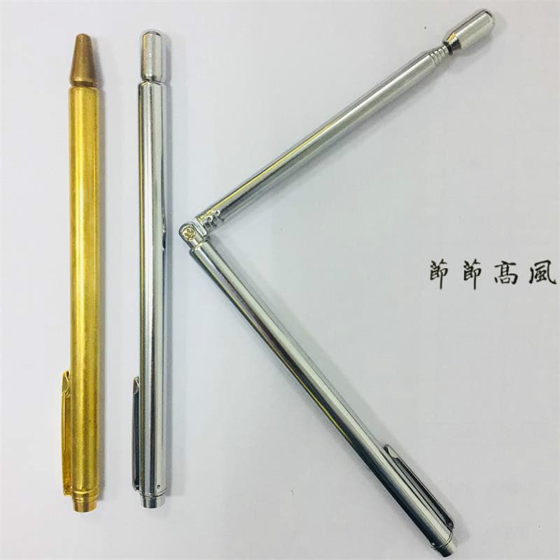 Extendable Genuine Yang Gong Dragon Seeking Ruler, Stainless Steel Pure Brass Dragon Detection Rod, Factory Direct Supply