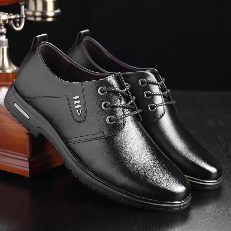 2025 Autumn New Leather Shoes Men's Business Casual Leather Shoes Office Worker Men's Leather Formal Shoes
