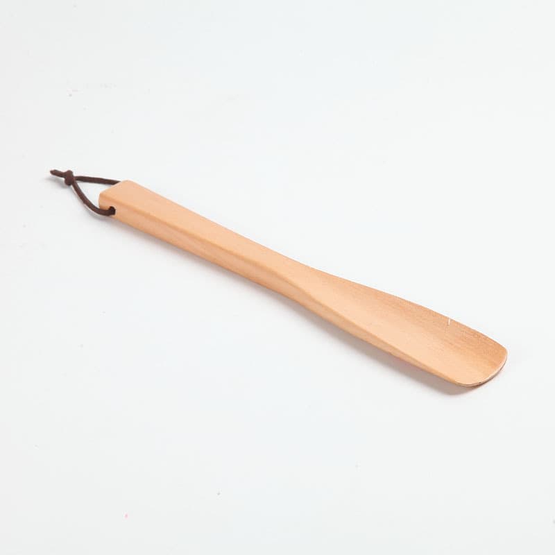 Solid wood shoe horn 19cm 25cm, wooden shoe remover, special leather shoe remover, elderly and pregnant women no bending.