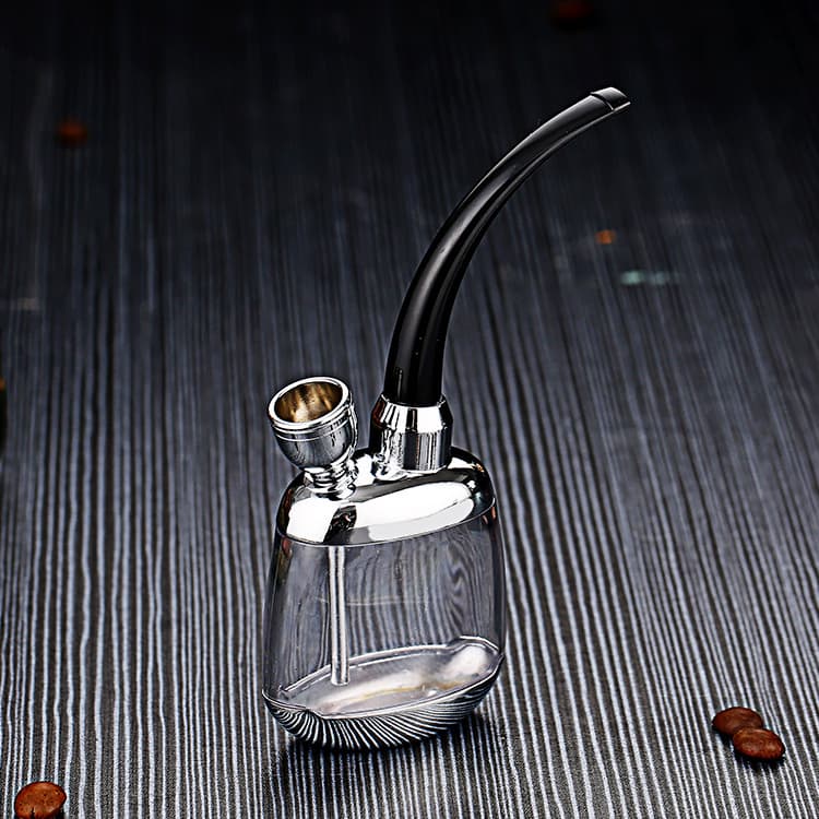 ABS Metal Hookah with Zinc Alloy Portable Filter Mouthpiece Creative Smoking Pipe