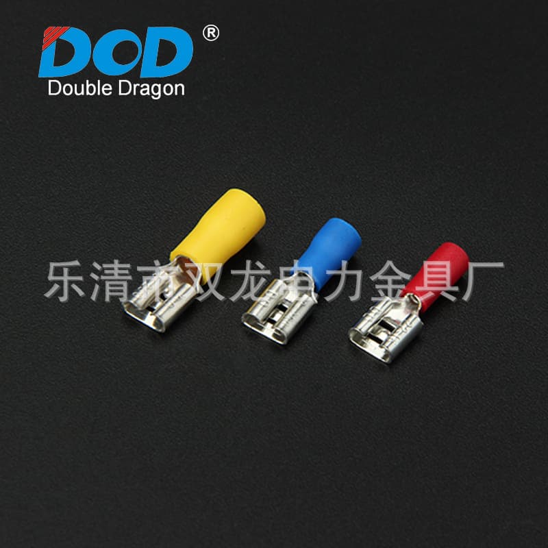Direct Power Supply Wire Connectors FDD Series, Cold-Press High-Voltage Terminal Female Pre-Insulated Plug Semi-End Ferrules