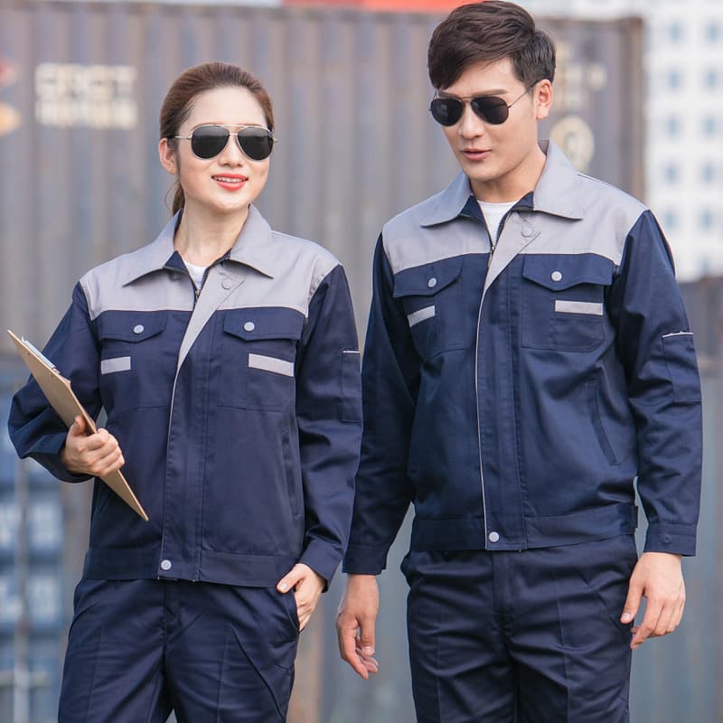 Factory Wholesale Autumn and Winter Long Sleeve Labor Protection Work Uniform Set, Factory Workshop Workwear, Auto Repair Work Clothes In Stock