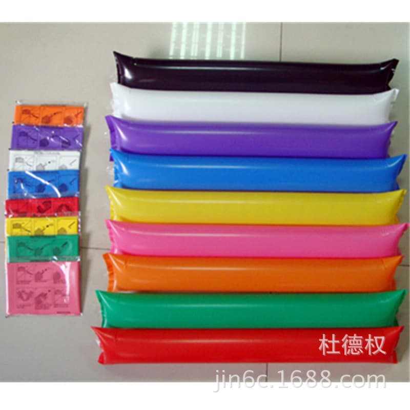 Factory supply PE cheer sticks, batons, happy sticks, inflatable rods, cheering props, support sticks