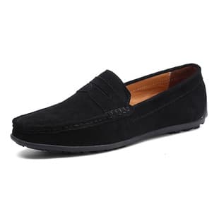 890 Spring and Autumn Men's Loafers Large Size Driving Shoes Low-top Slip-on Suede British Flat Casual Shoes Cross-border