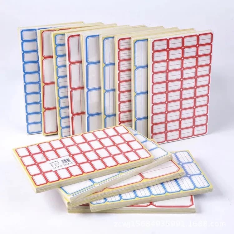 Wholesale self-adhesive label mark mouth paper handwritten price tag classification label sticker office word sticky small sticker