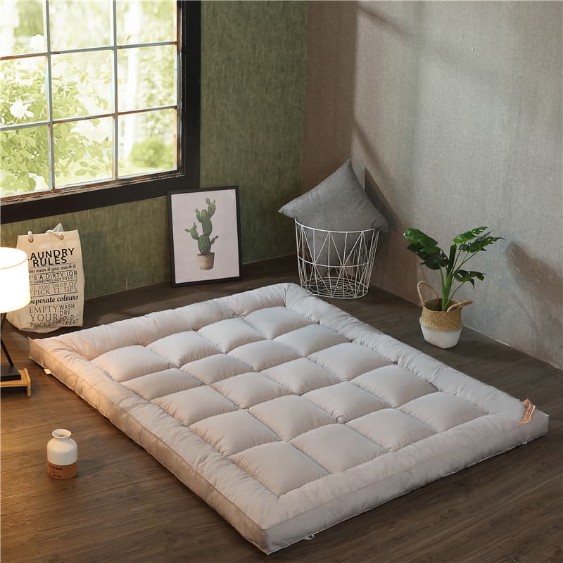 3D Feather Flannel Mattress Topper Thickened Dormitory Soft Pad Single Double Sheep Velvet Mattress Pad Export Mattress Pad