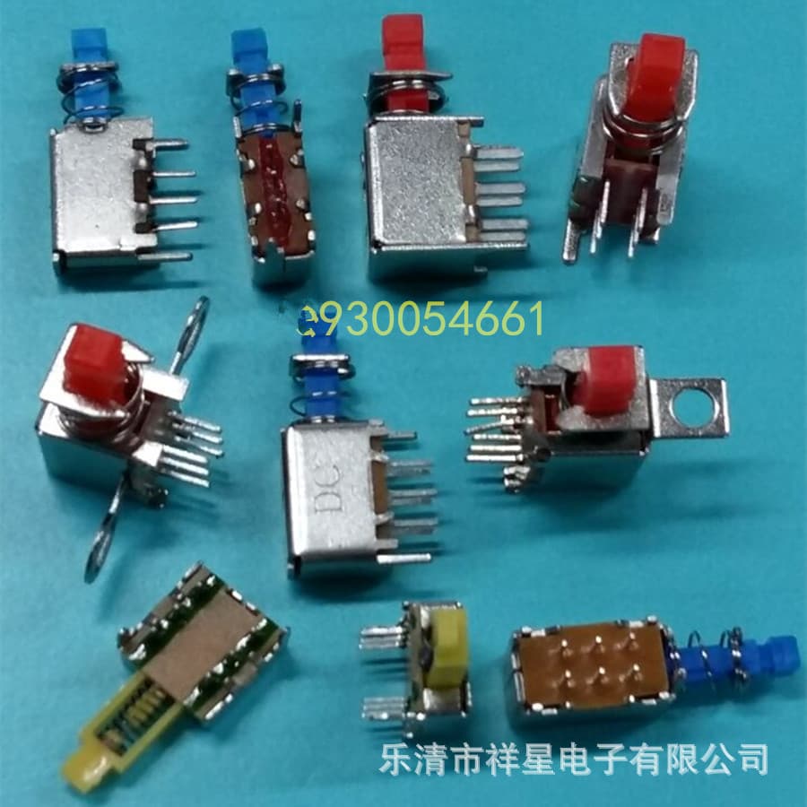 Push-button switch/push switch PS-22F02 with lock red handle key switch