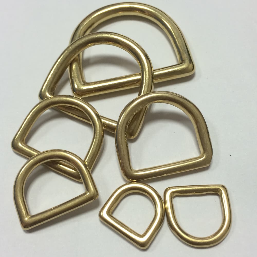 Pure Copper Seamless D-rings D-shaped Buckles D-shaped Connector Rings Brass Bag Strap Buckles High-end Bag Leather Hardware Accessories