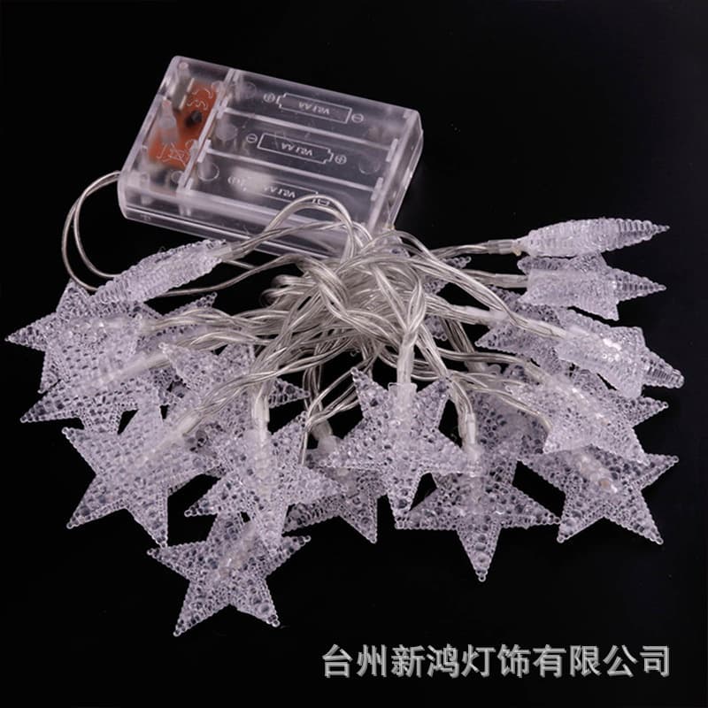 Wholesale Star String Lights, LED Star String Lights, Five-Point Star Fairy Lights, Christmas Decorative Star String Lights, Bulk Wholesale
