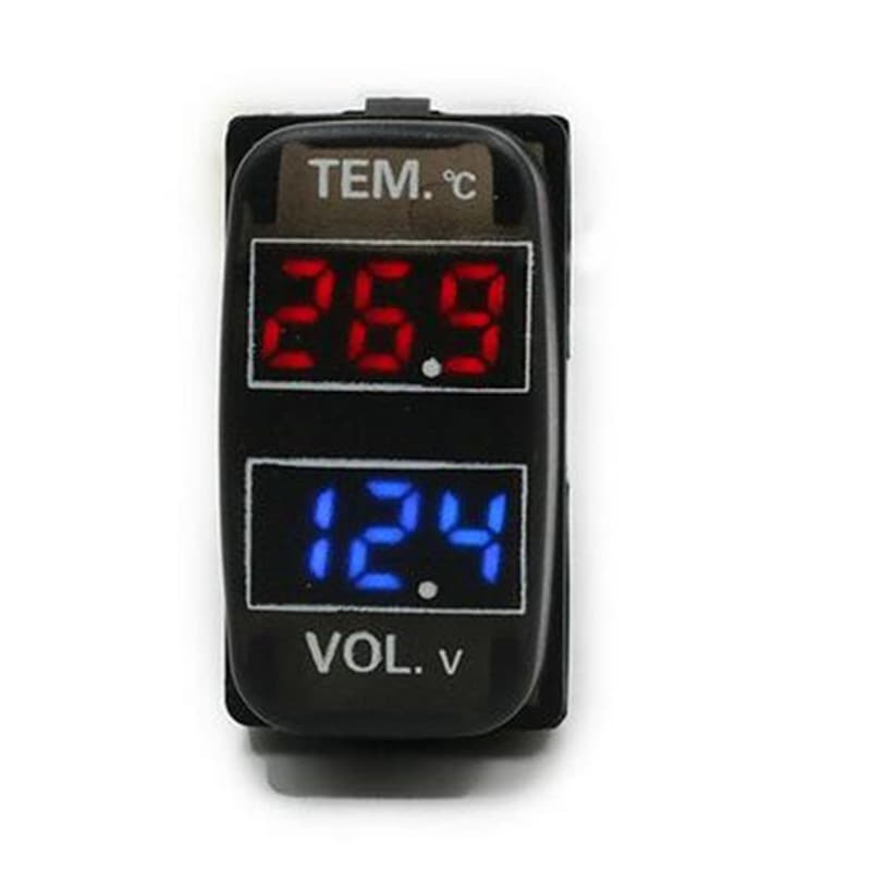 Suitable for Honda/Toyota/Mazda/Mitsubishi car hole installation in-car thermometer voltage detection instrument z
