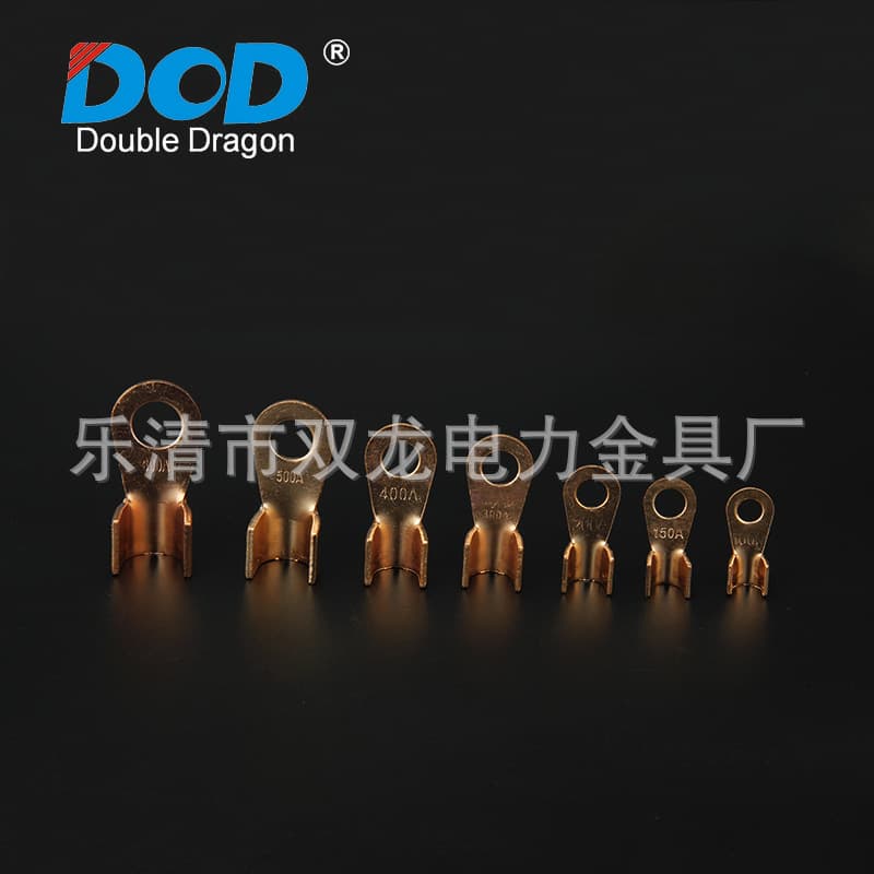 Quality assured open-end copper terminals round bare terminals OT type 100A factory standard all-copper lugs