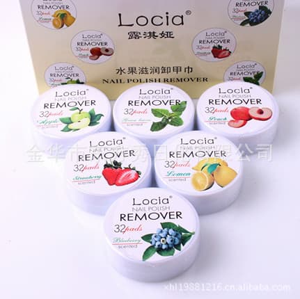 BK Disposable Lucia Nail Remover Wipes, Fruit Scented Moisturizing Nail Polish Remover Pads, Whole Box Wholesale