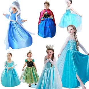 2025 Drop Shipping European & American Style Princess Dress Kids Performance Costume Cosplay Children's Clothing Wholesale