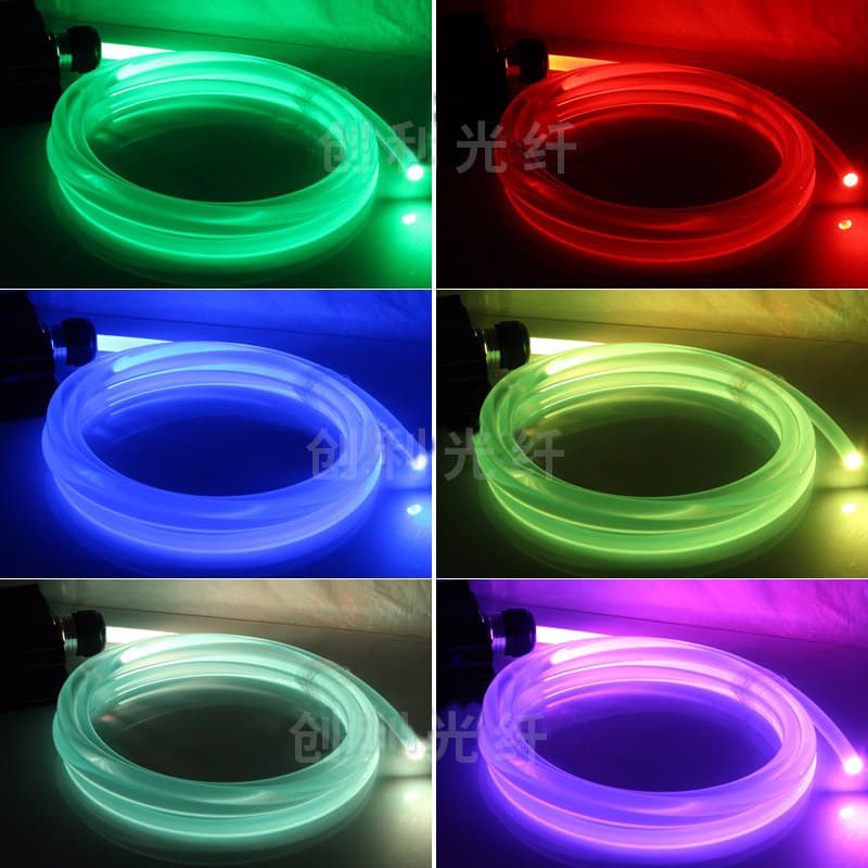 Factory Supply 2mm Super Bright Solid Light-Emitting Fiber Optic Rod Side Glow Full Length MMA Atmosphere Light