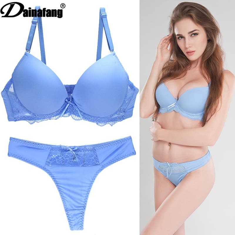 Sexy Lace Thong Bra Set Plus Size Women's Lingerie Set Amazon Best Seller Cross-Border Bra