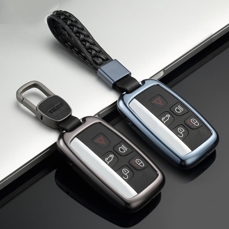 Suitable for Land Rover Key Case, Jaguar Car Aluminum Alloy Key Shell, Land Rover Range Rover Evoque Discovery Sport