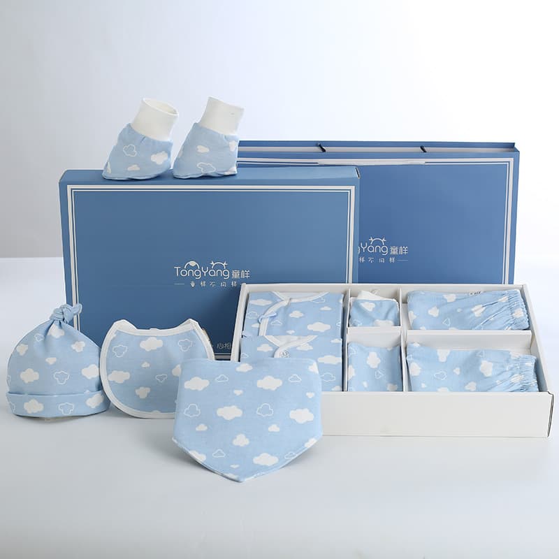 Newborn Baby Clothes 0-3 Months Cotton Class A Spring/Autumn Infant Baby Newborn Full Moon Gift Box Set