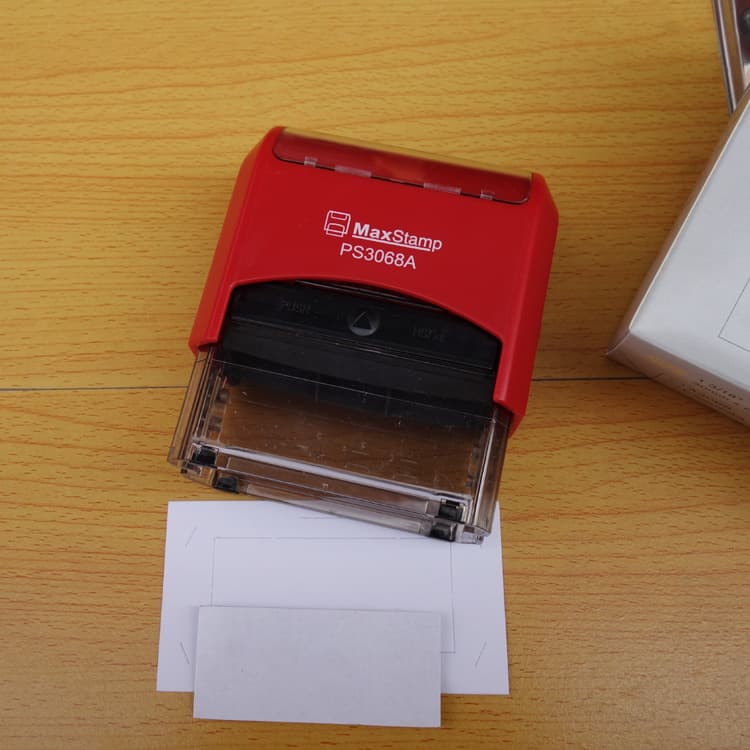 Gibson PS3068A Rectangular Flip Ink Stamp Shell, Stamp Material 30mm*68mm Rectangular Stamp Shell Wholesale