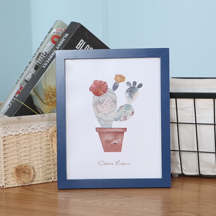 Solid Wood Picture Frame Wall Mount Tabletop 5 Inch Business License Large Size Wooden Single Frame 7 Inch Simple Nordic Photo Frame