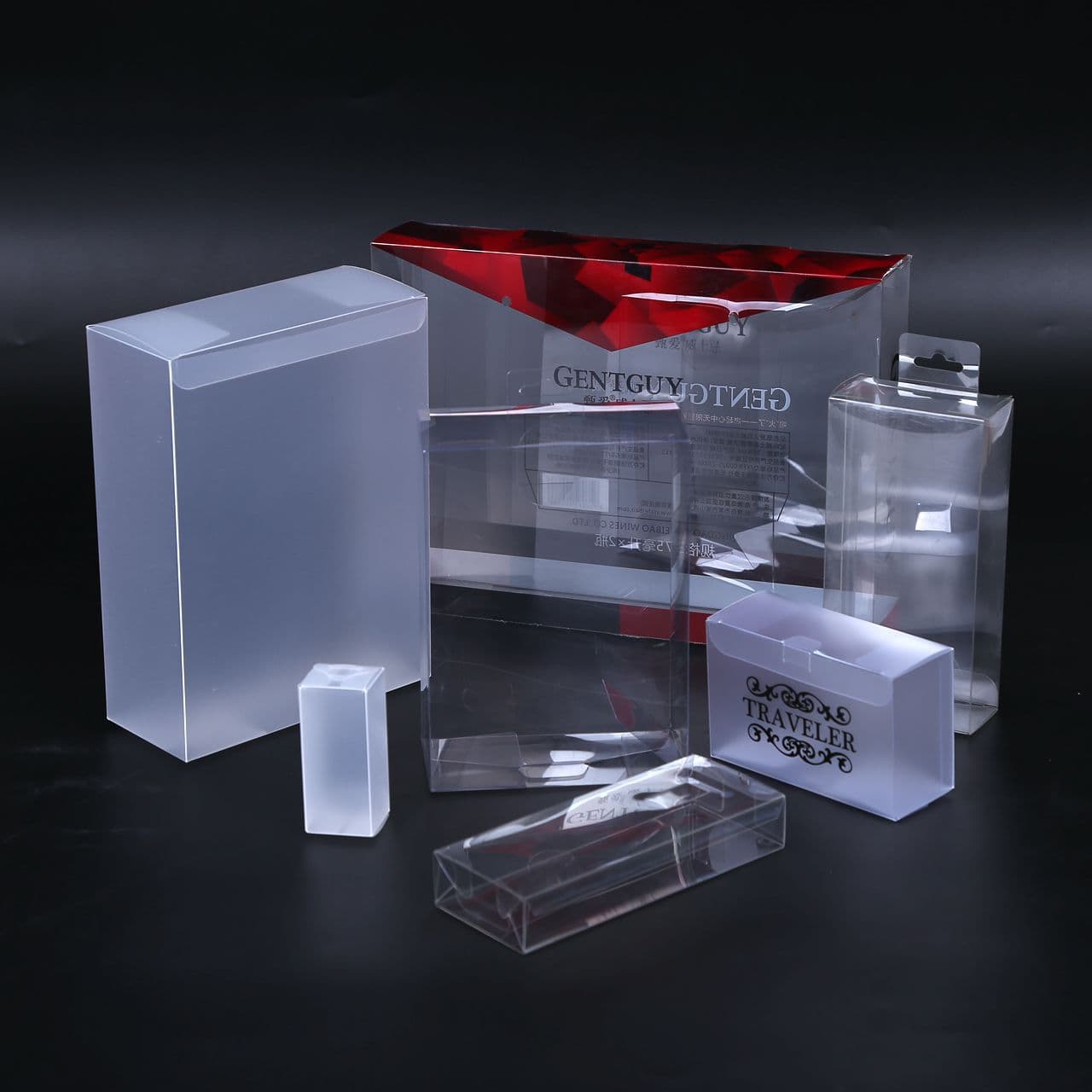 Pvc Packaging Box Pvc Plastic Box Frosted Foldable Pet Transparent Jelly Protective Glasses