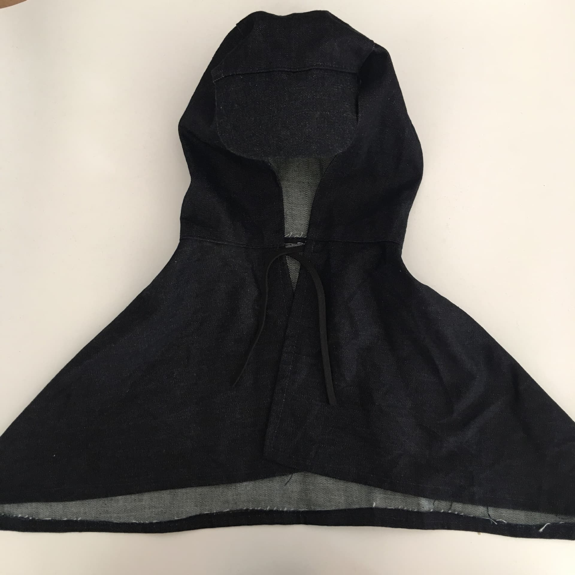 Denim shawl hat, dust cover, hood, sanding and handling protective headgear, shawl hat, workwear wholesale.