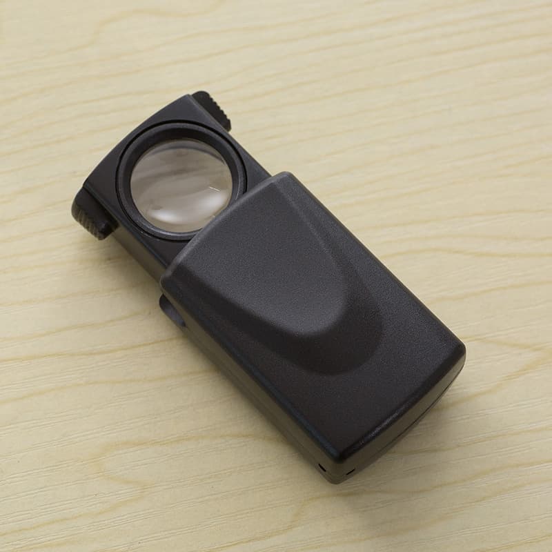 LED Lighted Jewelry Magnifying Glass MG21008 Pull-Out Inspection Magnifier Light Instrument Optical Glass Lens