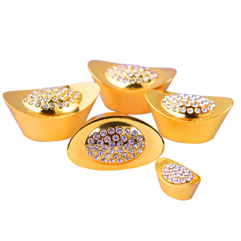 Alloy Ingot Glittering Exquisite Carved Ingot Ornaments Home Decorations Crafts Wholesale