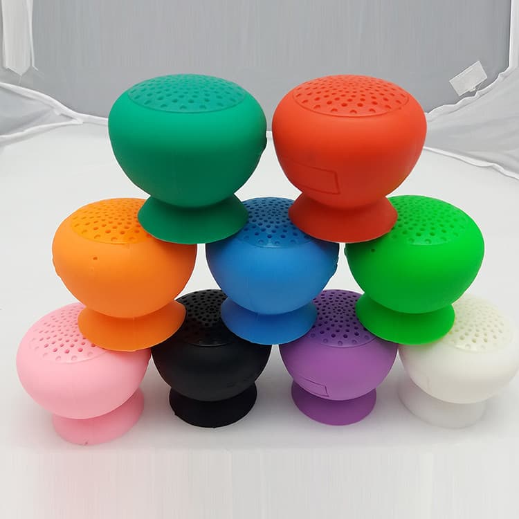 Mini Silicone Speaker Case with Suction Cup, Bluetooth Portable Silicone Cover Protective Case Customization, Suction Cup Speaker Cover