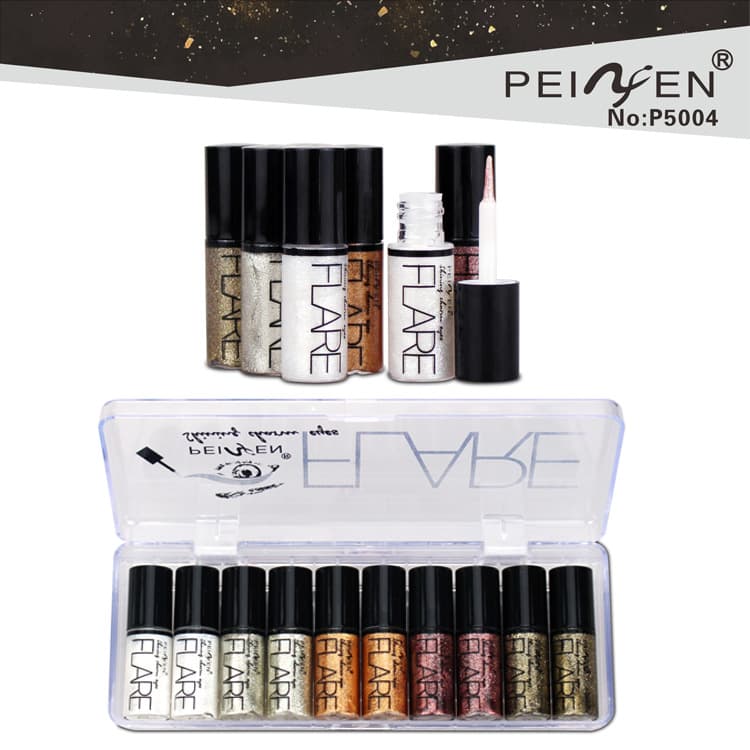 Bestselling PennyPearl Diamond Shimmer Liquid Eyeliner: Easy to apply, quick-drying, waterproof, and sweatproof; produces smooth and bright lines.