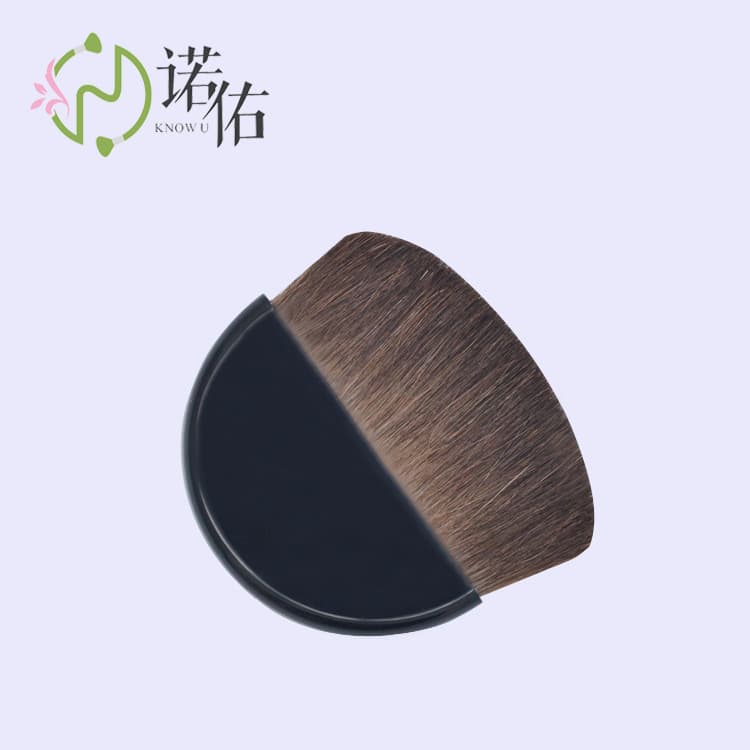 Makeup Brush Beauty Tools Artificial Horse Hair Semi-Circular Flat Brush Blush Loose Powder Contouring Setting Powder Brush
