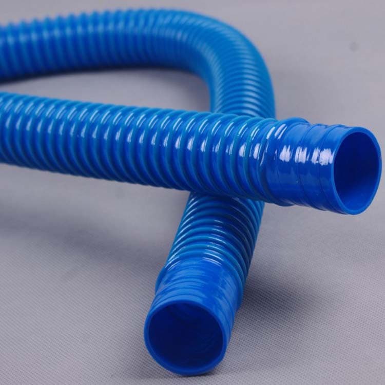 PVC Drain Pipe Plastic Blue Transparent Kitchen Sink Drain Hose Washing Machine Drain Pipe Factory Stock