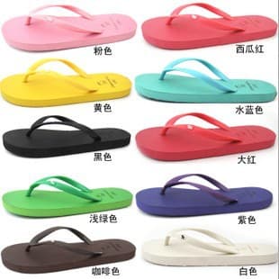 Slippers rubber slippers summer sandals wholesale cross-border slippers PE flip-flops for women