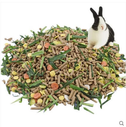 Pet Rabbit Food for Adult and Young Rabbits Nutritious Hay Feed Guinea Pig Food Fruit Rabbit Food 80 lbs