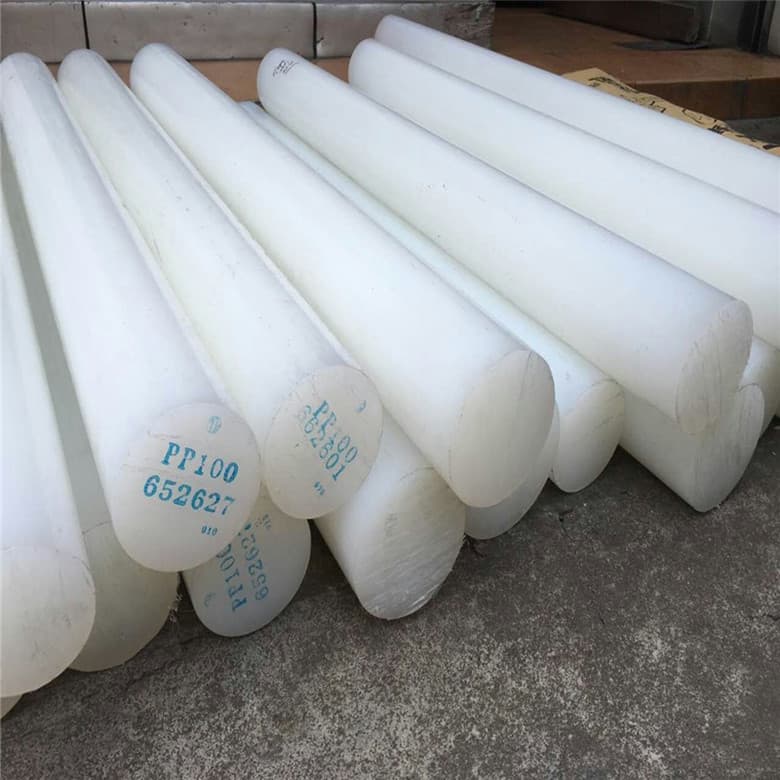 High-Quality PP Rod White Solid Cylinder Wear-Resistant Grade Plastic Rod 20-400mm New Material Corrosion-Resistant PP Rod