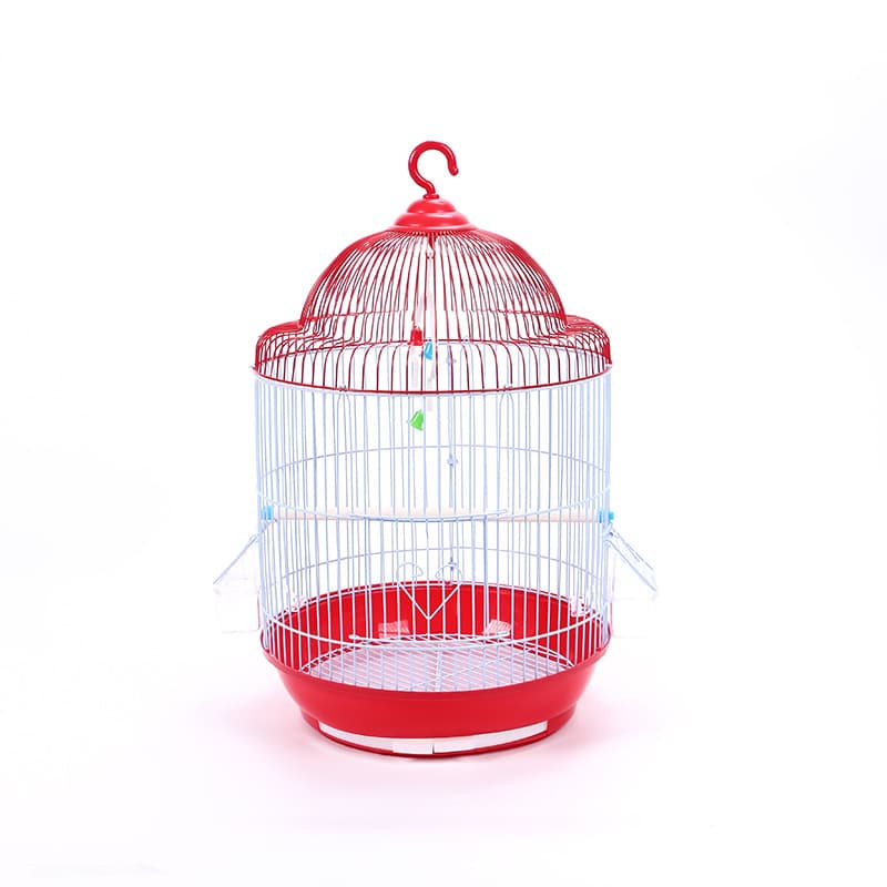 Round Bird Cage Simple Home Pet Bird Cage for Cockatiel Myna Parrot Dongfangzi Wholesale Red Hot Selling