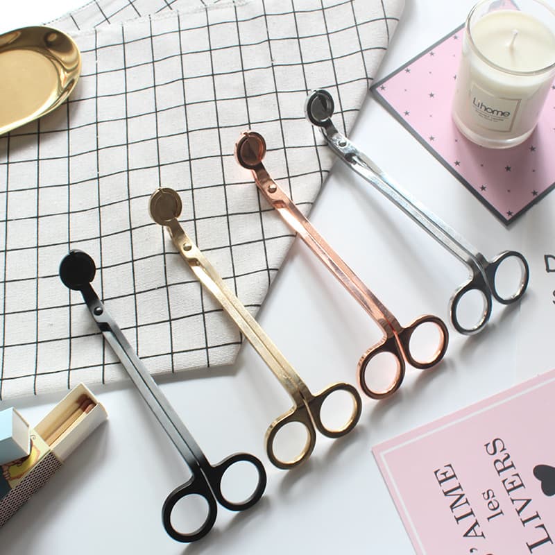 Stainless Steel Aromatherapy Candle Tool Candle Scissors Wick Trimmer Snuffer Candle Tool Kit