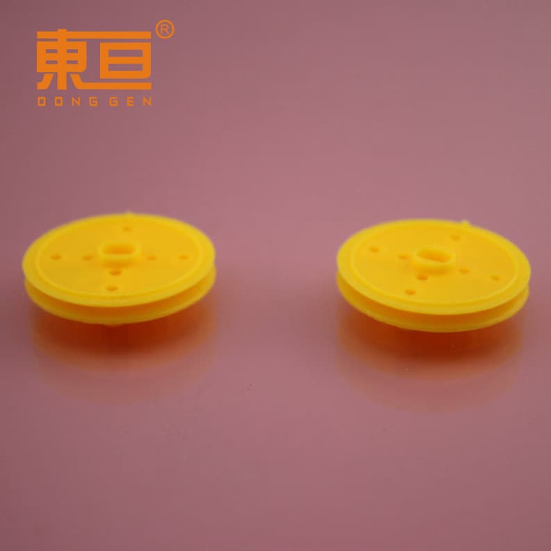 Φ302A2AB Yellow 30 Pulley Plastic Belt Pulley Functional Belt Pulley Building Block Part with TT Groove