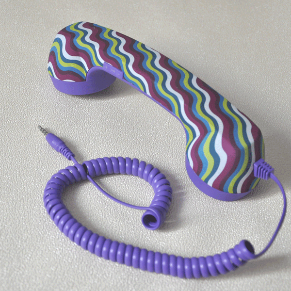 Factory Direct Colorful Mobile Phone Handset Retro Microphone Telephone Receiver Headset