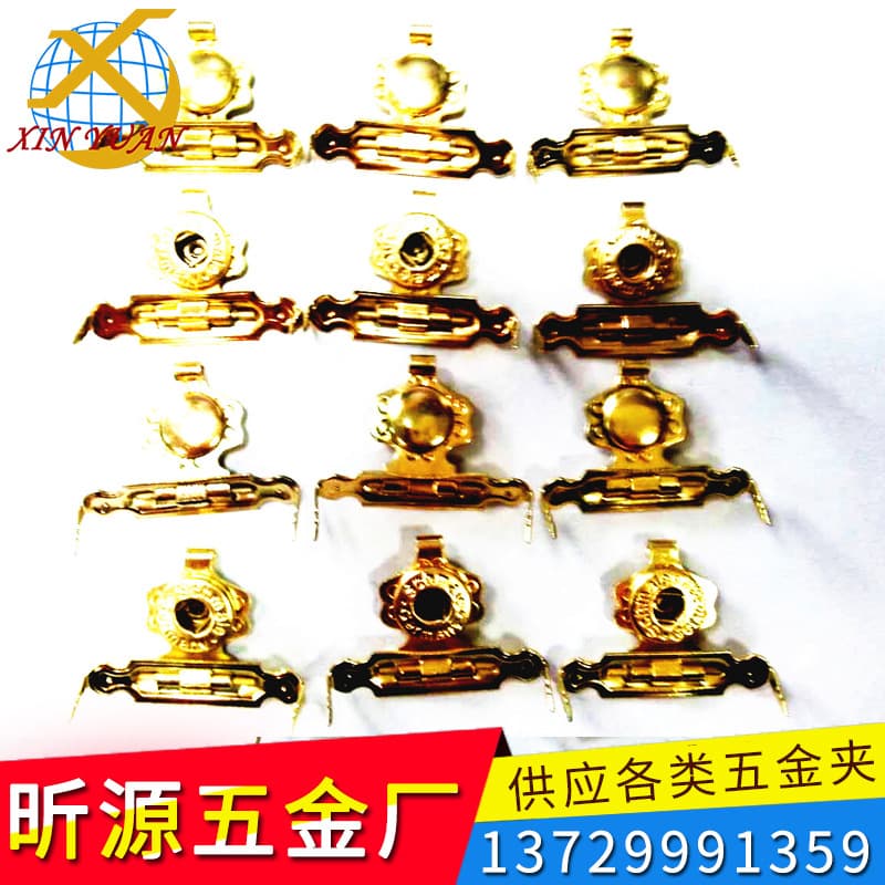 Factory-made paper box button flower buckle lock, cigar wooden box wine box clasp